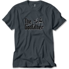 Z zepplin The Godfather Black Text Füme Tişört