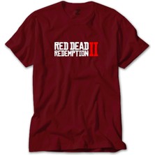 Z zepplin Red Dead Redemption 2 Text Kırmızı Tişört