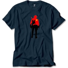 Z zepplin Red Dead Redemption 2 Cowboy Lacivert Tişört