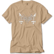 Z zepplin Mayhem Logo Krem Tişört
