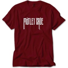 Z zepplin Mötley Crüe Logo Kırmızı Tişört