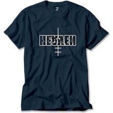 Z zepplin Marilyn Manson Heaven Lacivert Tişört