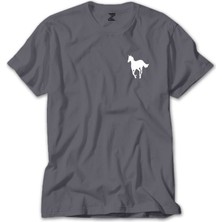 Z zepplin Deftones White Pony Logo Gri Tişört