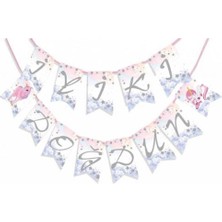 Unicorn Iyi Ki Doğdun Gümüş Harf  Banner