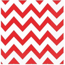 Kırmızı Zigzag Peçete 20'li