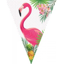Flamingo Ananas Üçgen Flama
