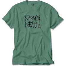 Z zepplin Napalm Death Logo Symboll Yeşil Tişört