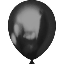 Metalik Siyah Balon 10'lu Paket
