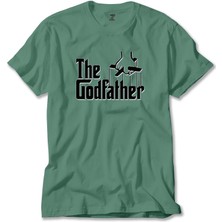 Z zepplin The Godfather Black Text Yeşil Tişört