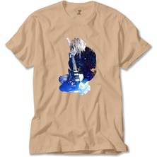 Z zepplin Nirvana Kurt Cobain Galaksi Krem Tişört