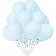 Makaron Açık Mavi Balon 100'LÜ Paket