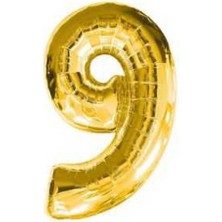 9 Rakam Folyo Balon Altın 100CM