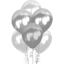 Metalik Gümüş Balon 100'LÜ