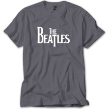 Z zepplin The Beatles Logo Gri Tişört