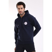 Bilenn Tekstil 112 Acil Sağlık Unisex Kapşonlu Hırka - Lacivert