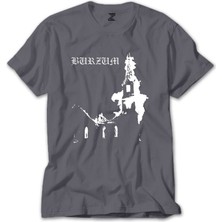 Z zepplin Burzum Burn Church Gri Tişört