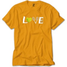 Z zepplin Tennis Love Sarı Tişört