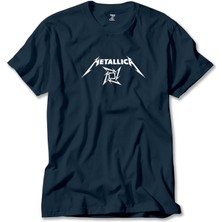 Z zepplin Metallica Blade Dream Text Lacivert Tişört