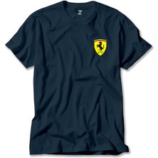 Z zepplin Ferrari Logo Lacivert Tişört