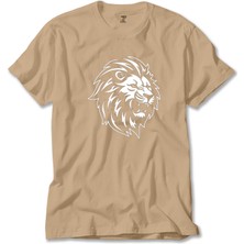 Z zepplin Black And White Lion Krem Tişört