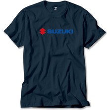 Z zepplin Suzuki Motorcycle Logo Lacivert Tişört