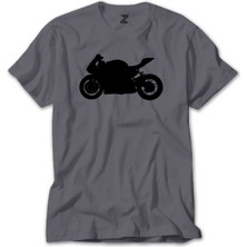 Z zepplin Ducati 1299 Siluet Gri Tişört