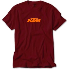 Z zepplin Ktm Motorcycle Orange Logo Kırmızı Tişört
