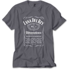 Z zepplin Lana Del Rey Ultraviolence Gri Tişört