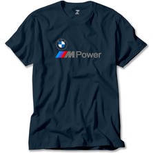 Z zepplin Bmw Logo M Power Yazı Lacivert Tişört