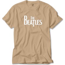 Z zepplin The Beatles Logo Krem Tişört