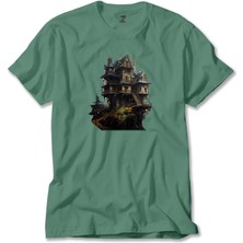 Z zepplin Castle In The Forest Yeşil Tişört