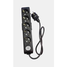 Viko Multi-Let 5'li 3 x 2.5 Hes Kablo Tam Bakır (1 - 10 Metre Arası) Anahtarlı Topraklı Çocuk Korumalı Uzatma Grup Priz