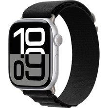 EZSP Apple Watch 10 42MM Uyumlu Krd - 74 Hasır Kordon - Siyah