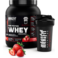 Monsfit Whey Protein 885 G (26 Servis) - Kas Yapılanmasına Yardımcı (Çilek Aromalı)