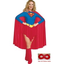 Super Girl Kostümü Yetişkin