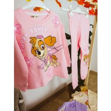 İsobel Kids Paw Petrol Fitilli Interlok Kız Pijama Takımı 7-8 - Pembe