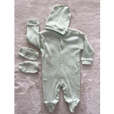 Nurcan Bebe Patikli  Jakarlı Üçlü Tulum Set