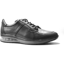 Komcero 3025-9572 Hakiki Deri Siyah Casual Air Taban Erkek Ayakkabı