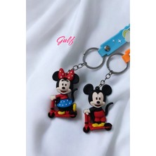 GULF Mickey & Minnie Mouse 3D Çift Anahtarlık 2 Adet