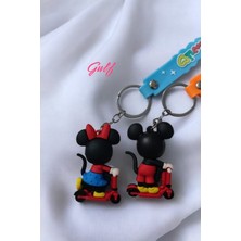 GULF Mickey & Minnie Mouse 3D Çift Anahtarlık 2 Adet