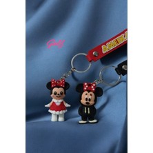 GULF Mickey & Minnie Mouse 3D Çift Anahtarlık 2 Adet