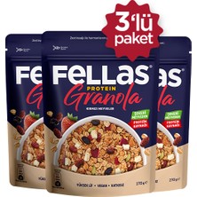 Fellas Protein Granola - Kırmızı Meyveler 270g 3'lü Paket