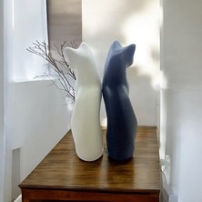 Kedi Model Dekor, Ikili Kedi Biblo Salon Ofis Dekoru
