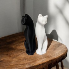 Kedi Model Dekor, Ikili Kedi Biblo Salon Ofis Dekoru