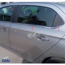 Ebal Oto Peugeot 301 Krom Cam Çıtası 6 Parça 2012 ve Üzeri P.çelik