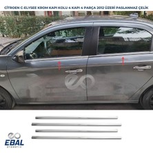 Ebal Oto Peugeot 301 Krom Cam Çıtası 4 Prç. 2012 Üzeri P. Çelik