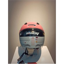 Sway Sw 700 Pembe Yarım Kask