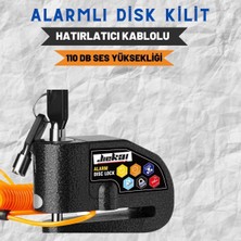 Jiekai Motosiklet Kablolu Alarm Disk Kilit Disk Kilidi