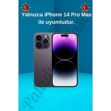 Paladyum Case Apple iPhone 14 Promax Uyumlu Lux Işıltılı Inci Charmlı Kelebekli Kılıf