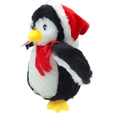 Selay Toys Kırmızı Şapkalı Pelüş Penguen 30CM 0392